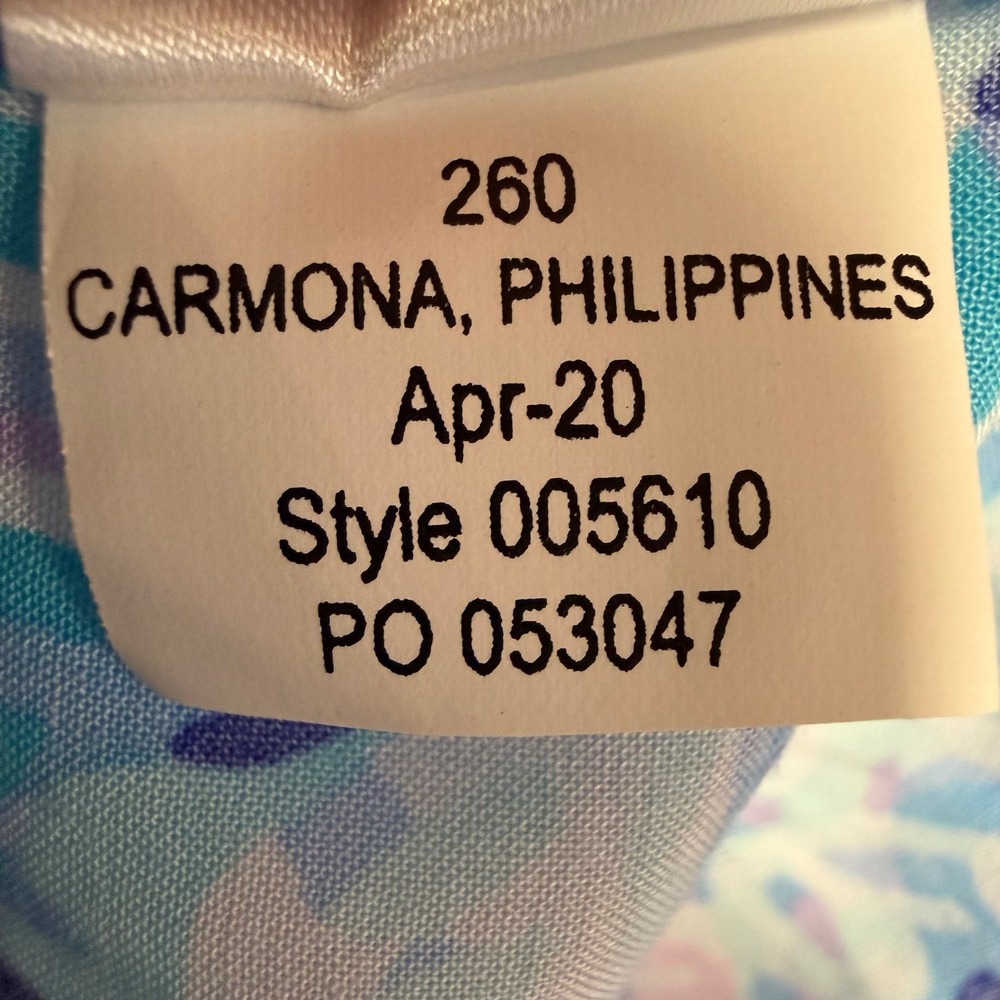 Lilly Pulitzer Rivera Midi Dress Womens L Bermuda Blue Fishful Thinking Smocked - Picture 5 of 11